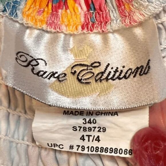 Rare Editions Romper 4T & Silver Flats Cat & Jack Sz 9 Girls Outfit - Picture 4 of 5